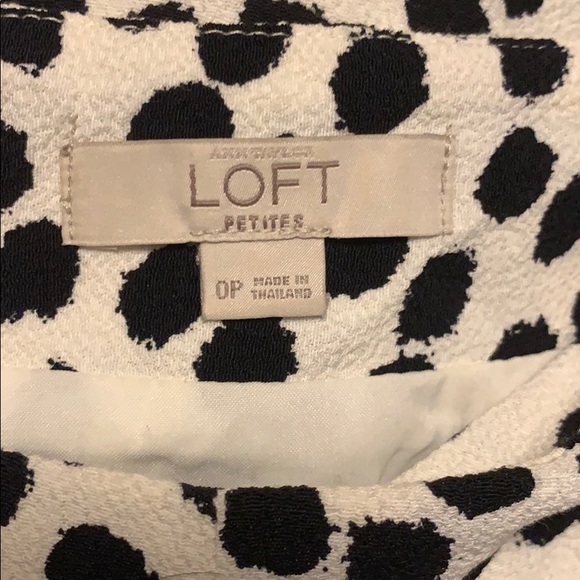 LOFT dalmatian print mini skirt size 0P - Picture 2 of 2